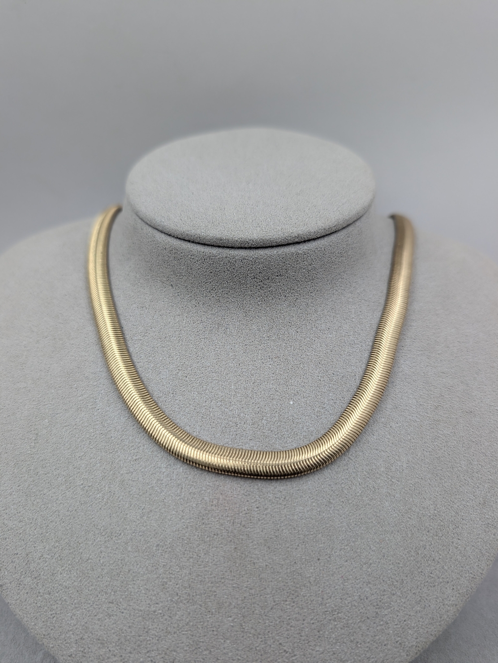 SUGARFIX by BaubleBar Gold Tone Wide Snake Chain Necklace | 144